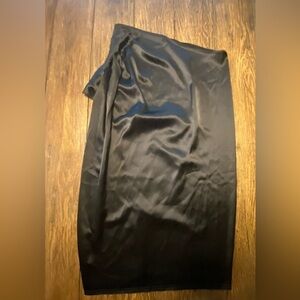 Baja East Black One Shoulder Black Tie Cocktail Dress Size 0 B29